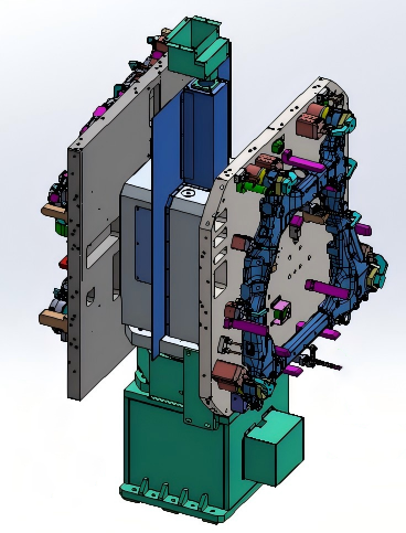 副車(chē)架機(jī)加工(gōng)液壓夾具